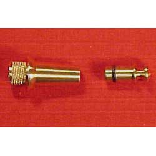 POWDER HORN SPOUT & PLUG, BRASS