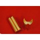 BRASS END CAP, GROOVED
