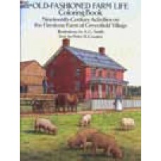 OLD-FASHIONED FARM LIFE COLORING BOOK, Late 19th Century