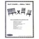 SLAT CHAIR & SMALL TABLES CAMP FURNITURE PATTERN